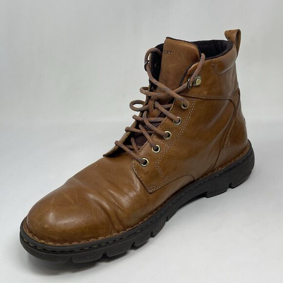 Rockport RocSports Chukka Boots Mens 13 M British Tan Leather Lace Up V75329 - Picture 7 of 14